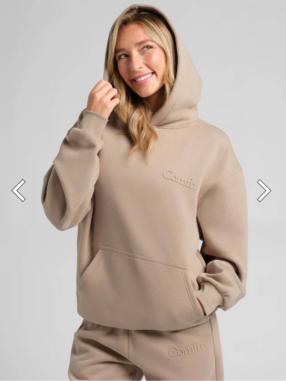 Comfit Women's Relaxed Hoodie in Taupe